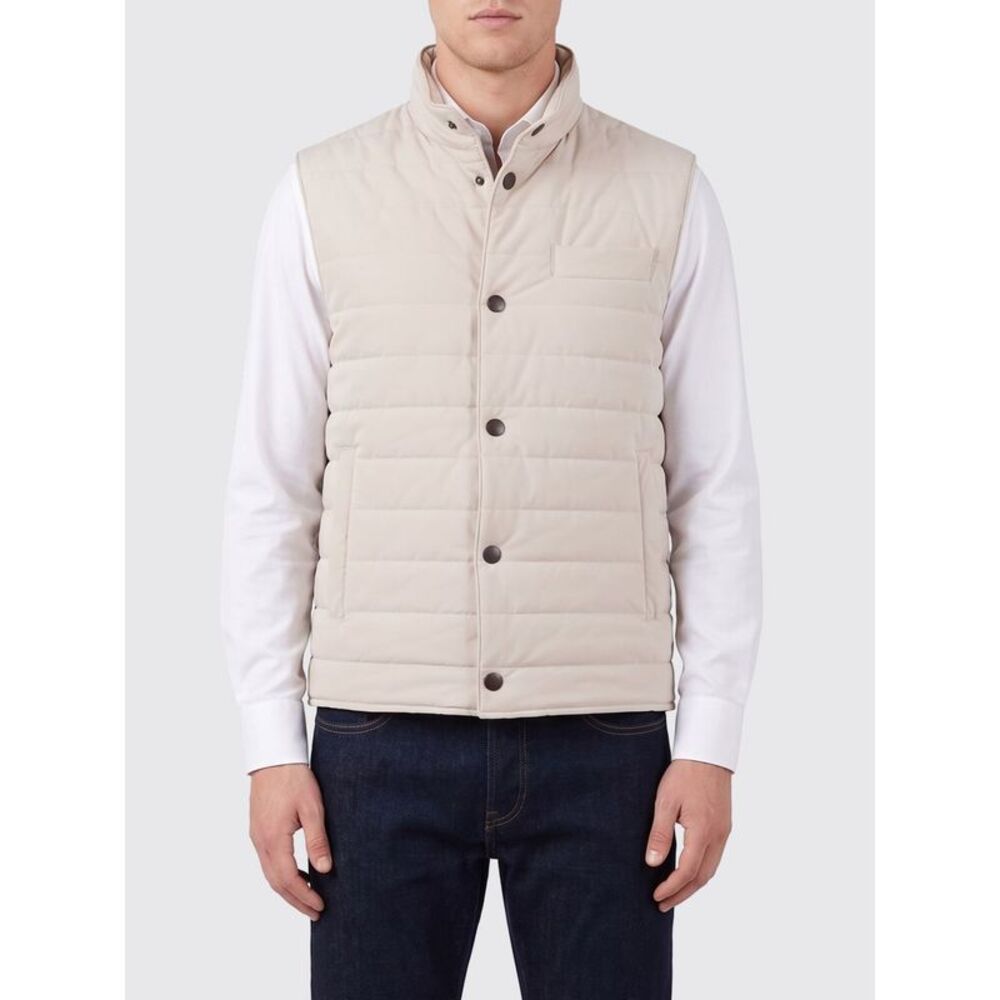 Fay Suit Vest Men Beige